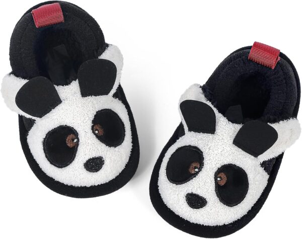 LACOFIA Boys' Girls' Slippers Kids Fluffy Slippers Children Winter Warm Indoor Animal Slipper Anti-Slip House Shoes - Image 5