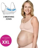 Medela Keep Cool Seamless Maternity and Nursing Bra with 2 Breathing Zones and Soft Touch Fabric for Comfortable Support, Black - Image 4