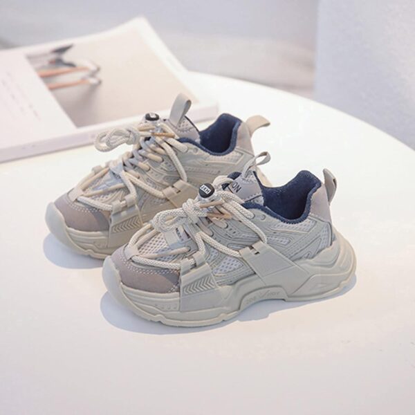 Fashion Spring Summer Children Sports Boys Run Shoes Flat Light Mesh Breathable Comfortable Solid Popular Sneaker - Image 2