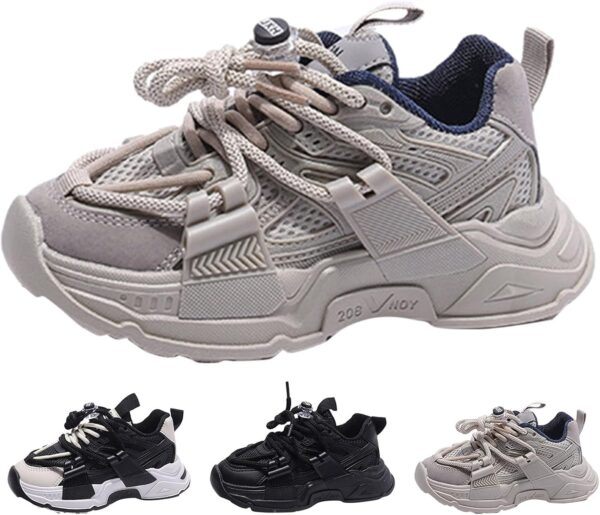 Fashion Spring Summer Children Sports Boys Run Shoes Flat Light Mesh Breathable Comfortable Solid Popular Sneaker - Image 3