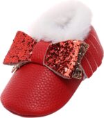 Baby Booties 12 18 Months Boy Baby Booties Boots Soft Baby Shoes Plush Boots Bowknot First Walkers Infant Girls Snow Cotton Warm Baby Shoes Baby Boy Boots 3 6 Months Boots for Girls Boots