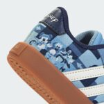 adidas Disney Mickey Mouse VL Court Shoes Infants, Leather Upper, Blue - Image 4