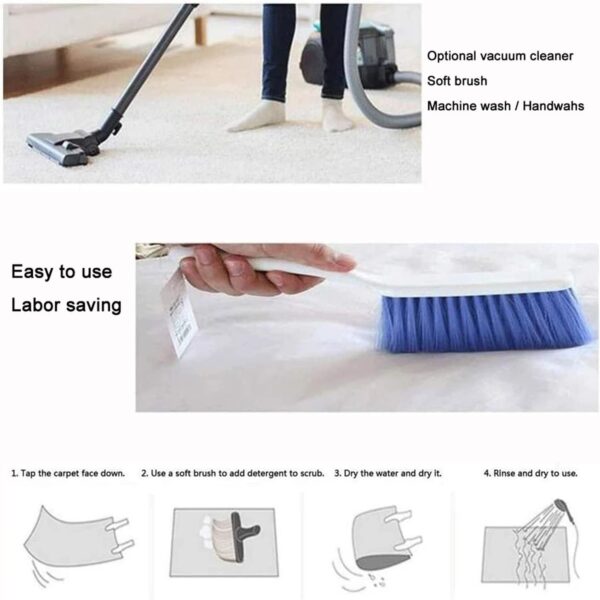 3D Dinosaur Carpet Forest River Large Living Room Rug Children's Play Area Floor Mat Flannel Soft Boys' Bedroom Rug Brown Green Dinosaur Nursery Rug Runner Mat Kitchen Rug (Colour 4,80x160 cm) - Image 6