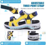 Kids Sandals Boys Sports Outdoor Sandal Athletic Air Cushion Beach Shoes Hook and Loop Summer Footwear for Holidays, Walking, Camping, Travelling - Image 2