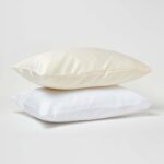 HOMESCAPES Cream Kid’s Pillowcases 60 x 40 cm 2 Pack 100% Organic Cotton sateen Soft Hypoallergenic Children’s Pillow Cases with Envelope Close Breathable Easy Care 400 TC 600 Thread Count Equiv - Image 5