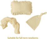3pcs/Set Newborn Photography Props, Newborn Stretch Swaddle Wrap Blanket Hat and Posing Pillow Prop Baby Newborn Photography Photo Blanket Set for Baby 0-6 Months - Image 3