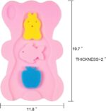 Baby Bath Sponge Quick Drying Comfy Foam Support Anti-Skid Natural Soft Bathing Cushion Newborns Mats - Image 2