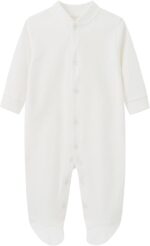 BINIDUCKLING Baby Boys Girls Snap-Up Sleepsuit, Cotton Baby Footed Pajamas - Long Sleeve Baby Grows Sleepwear for 0-12 Months, 2-Pack - Image 2