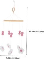 ERINGOGO 2pcs Room Decoration Crib Cell Phone Wind Chimes Mobile Hanger for Crib Nursery Mobiles Crib Mobile for Crib Hanging Crib Decoration Lotus Tree - Image 2