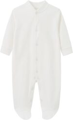 BINIDUCKLING Baby Boys Girls Snap-Up Sleepsuit, Cotton Baby Footed Pajamas - Long Sleeve Baby Grows Sleepwear for 0-12 Months, 2-Pack - Image 2