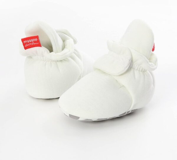 Toddler Boots Baby Slippers 12-18 Months Booties First Shoes Soft Boys Warming Girls Booties Infant Prewalker Snow Boots Baby Slippers Baby Booties 0-3 Months (White, 0-6 Months) - Image 3