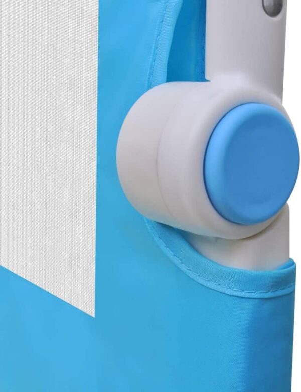 vidaXL 2x Toddler Safety Bed Rail Home Bedroom Baby Kids Nursery Protective Gate Bed Guard Safety Rail with See-through Mesh Blue 102x42cm - Image 7