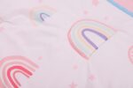 HMtideby Baby Toddler Blanket Quilt Cot Comforter Crib Baby Quilts for Boys and Girls Nursery Bed Throw Blanket 84x107cm-Pink Rainbow - Image 7