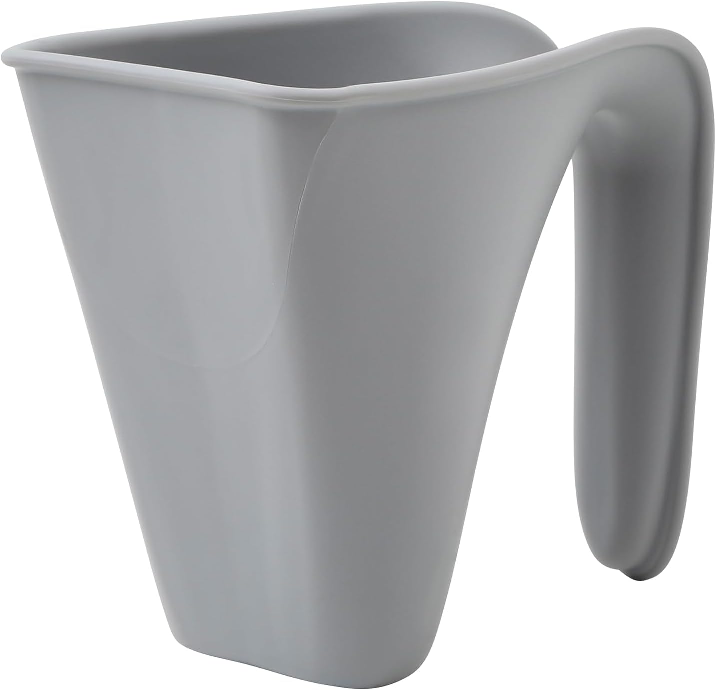 511ADU5YipL._AC_SL1500_.jpg Shnuggle Bath Rinse Jug | Soft Rim Baby & Toddler Shampoo Rinser | Bath Hair Rinsing Cup | Hair Wash Jug with Handle | Essential Bath Accessories | Pebble Grey - Image 1