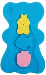 Lankater Infant Seat Bath Cushion Newborn Shower Foam Pad Body Support Baby Care Cute Bear Home Anti Slip Soft Sponge Safety Holder
