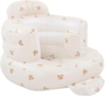 Inflatable Baby Seat, Baby Shower Chair Floor Seater Gifts Infant Back Support Sofa for Home Playing Dining Bathing Traveling - Image 7