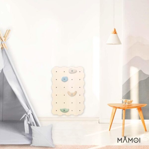 MAMOI® Climbing wall for kids, Wooden frame for toddlers, Play equipment with rock holds for toddler, Indoor baby and childrens frames from age 3 years old - Image 5