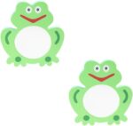 Kids Toys Toys Cartoon Bath Mirror Toy, EVA Bathing Plaything Frog- shape Bath Toy Lovely Bath Toy Mirror Children Frog Shower Playthings 2Pcs Travel Toddler Toys Baby Bath Tub - Image 8