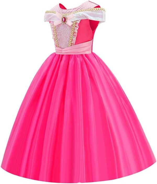 Aurora Dress Up Princess Costumes for Girls - Deluxe Fancy Dress Princess Party, Birthday and Halloween Kids & Toddlers Age 3-10 Years - Image 3