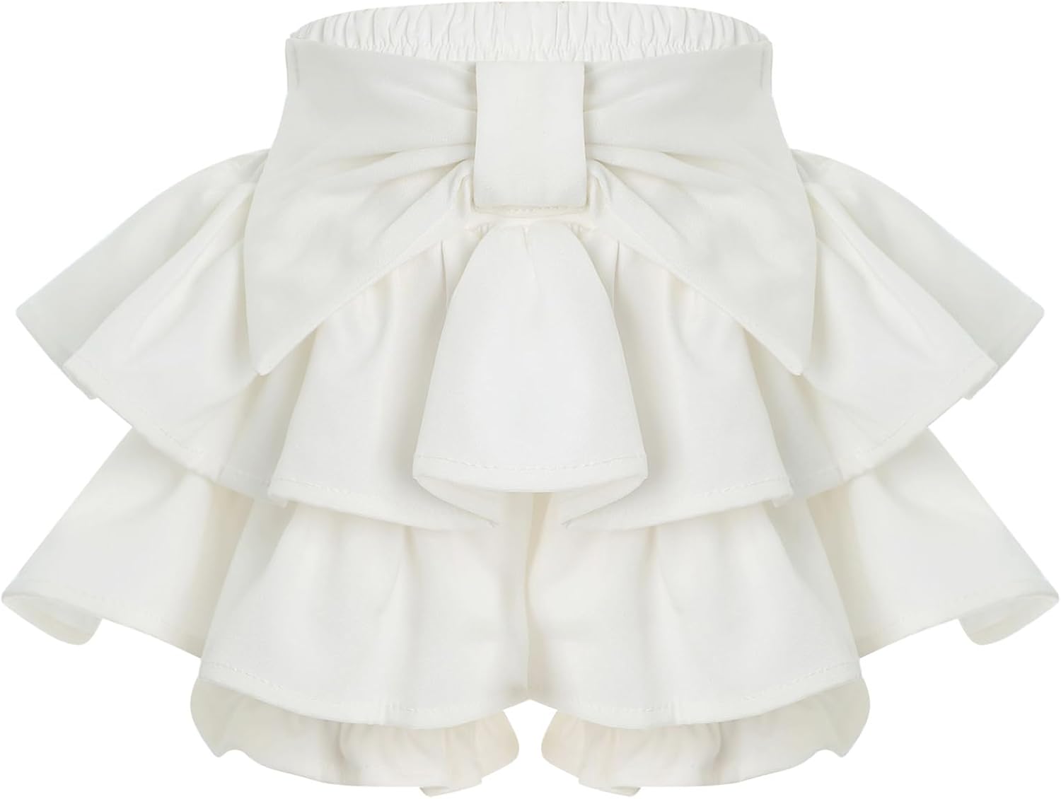 514HZF6J0dL._AC_SL1500_.jpg Agoky Baby Girls Ruffle Layered Bloomer Shorts High Waist Bowknot Skirted Victorian Pumpkin Short Pants - Image 1