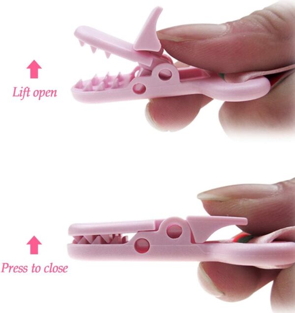 50 PCS Plastic Suspender Snap Pacifier Clip Pacifier Strap Holder Color Plastic Pacifier Suspender Clips for Baby Pacifiers, Bib Clips, DIY Crafts - Image 3