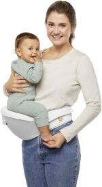 Ergobaby Alta Hip Seat Baby Carrier with Baby Seat for Babies and Toddlers from 4 Months (5.5 kg - 20.4 kg), Carrier with SoftFlex Mesh, Pearl Grey - Image 17