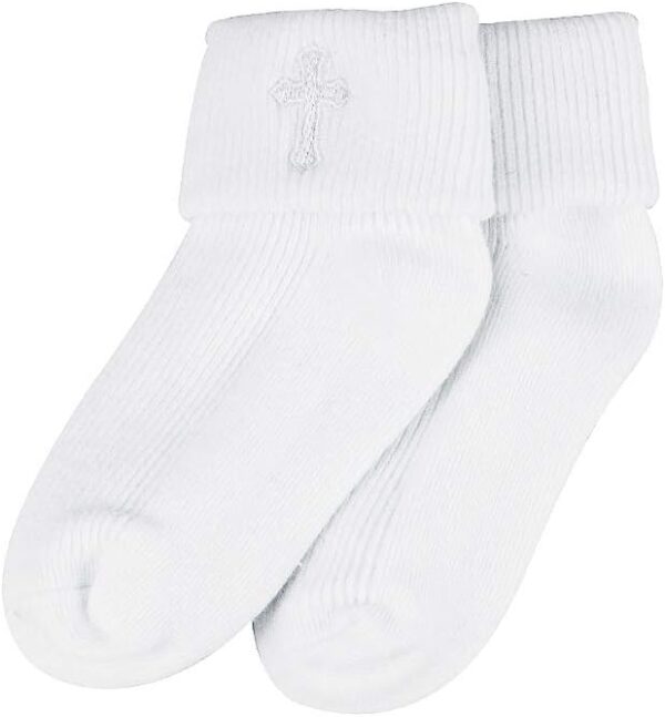 LACOFIA Baby Girls Anti-Slip Soft Sole Slipper Shoes Prewalkers White - Image 3