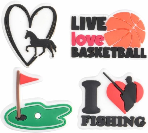 VZDIOR Men Women Cute Sports Shoe Charms Kids Boys Girls Basketball Soccer Shoes Decorations Charm for Party Favor - Image 4