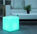 Mr.Go 12-inch Rechargeable Magic LED Light Cube Stool with Remote Control Fun Mood Lamp Soothing Night Light Decorative Lighting for Home Kids Bedside Bedroom Nightstand Nursery Pool Party - Image 2