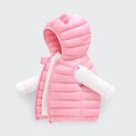 Boys Gilet Hooded Puffer Vest Newborn Baby Girl Jackets Toddler Infant Baby Warm Autumn Winter Zipper up Sleeveless Waistcoat Clothes Windproof Padded Warm Coat Outwear - Image 2