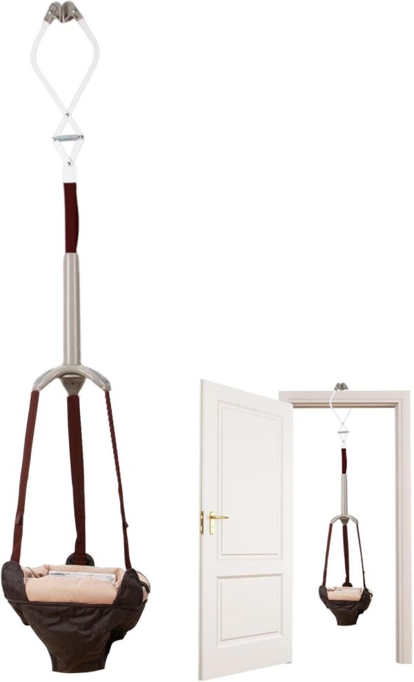 Gusengo Doorway Jumper, Adjustable Newborn Jump Chair Bounce Swing, Door Swing 2 in 1 With Adjustable Strap Early Education Puzzle Learning Walking Fitness Chair - Image 8