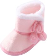 MVNB Snow Baby Warming Boots Soft Girls Shoes Booties Boys Toddler Infant Baby Shoes (Pink, 0-3Months)