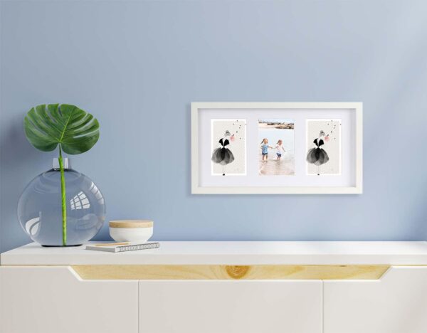 Multi picture frames 3-4x6''White, Photos Frames 3-6x4'', College frames 3-4x6'' Family Photo Frames, Multiple Photoes 4x6''Multi Picture Frames for Tabletop and Wall Hanging. - Image 2