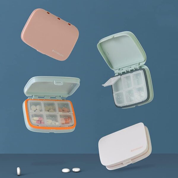UHCPVHQQQ Medicine Storage Box Pills Box Pill Dispensers & Reminders Tablet Organiser Pill Organiser 7 Day Medical Supplies Medicine Tablet Dispenser K(I) - Image 5