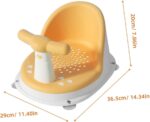 QUMIIRITY Bath Tub Seat for Baby Pp TPE Material Bathing Support Seat 6-12 Months Baby Bathing Chair Nonslip Bath Seat - Image 2