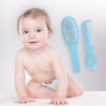 Newborn Caps Brush Soft Hair Brush Hair Comb Set Travel Hair Comb For Baby Toddler Bathing Head Massage - Image 3