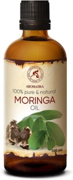 Moringa Seed Oil 100 ml - Moringa Oleifera - Carrier Oil for Essential Oils - Cold Pressed Oil for Skin - Nails - Lips - Hair Care - Body & Face Oil - Bath Oil - Skincare Carrier Oil