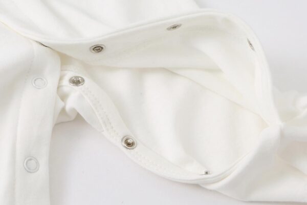 BINIDUCKLING Baby Boys Girls Snap-Up Sleepsuit, Cotton Baby Footed Pajamas - Long Sleeve Baby Grows Sleepwear for 0-12 Months, 2-Pack - Image 6