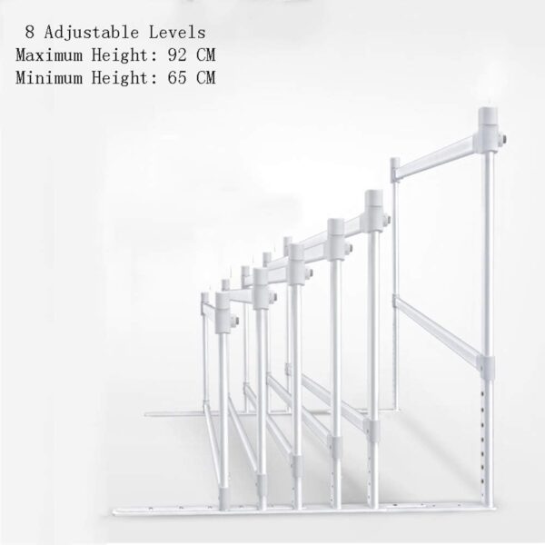 Bed Rails For Toddlers, Vertical Lifting Foldable Bed Guardrail Crib Bed Rails Guard, with Double Lock, Made of Mesh, Airflow is Not Restricted, Storage Design, Fits Most of Beds, - Image 3