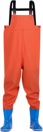 Kids Chest Waders Youth Fishing Waders for Toddler Children Water Proof Waders with Boots Boys Romper 24 Months 1 Month Old Boy Clothes Baby Boy Suit Romper - Image 2