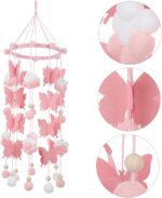 VICASKY 2pcs Butterfly Ornament Mobile Hanging Pendants Coupler Ceiling Fans Electric Fan Ceiling Fans Cleaning Supplies Barbell Girl Decoration Wristband Decoration Mini Hairball - Image 8