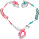 Anti Lost Wrist Link, Toddlers Safety Wristband Leash Kids Anti Lost Walking Harness Rope for Babies Twins Dual Length Pull Two Kids Wristband Belt (2M)