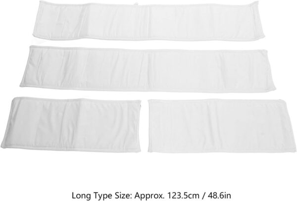 Toddlers Bed Rail Guard,Anti Collision Soft Wrap Bed Rails for Standard Crib (White) - Image 9