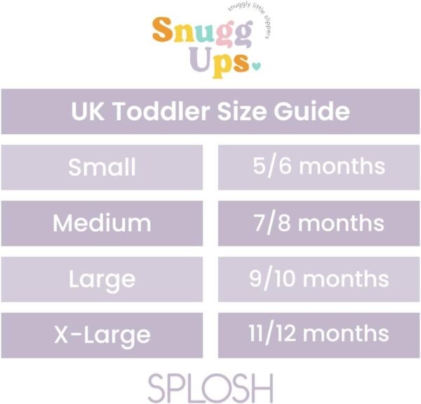 Splosh Toddler's Slippers - Slippers with adorable designs to keep your toddler warm in soft, comfy and fluffy slippers. Machine washable with non-skid soles! - Image 5
