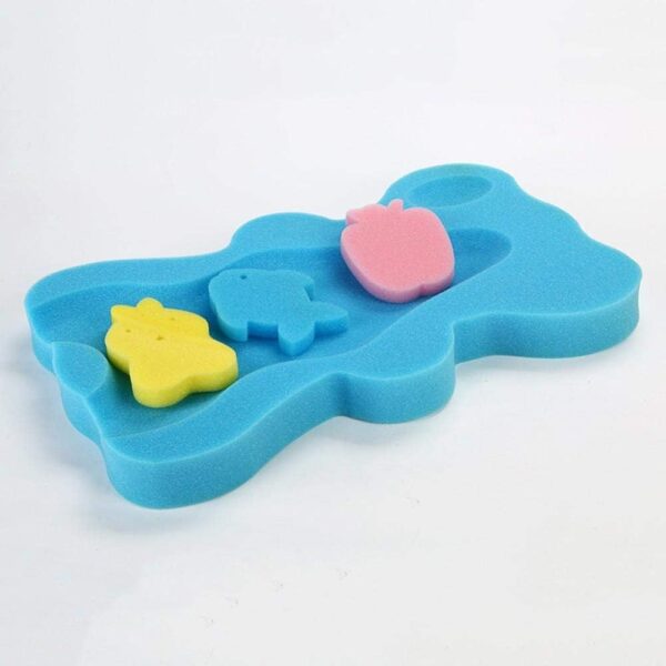 Lankater Infant Seat Bath Cushion Newborn Shower Foam Pad Body Support Baby Care Cute Bear Home Anti Slip Soft Sponge Safety Holder - Image 4