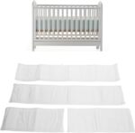Toddlers Bed Rail Guard,Anti Collision Soft Wrap Bed Rails for Standard Crib (White) - Image 8