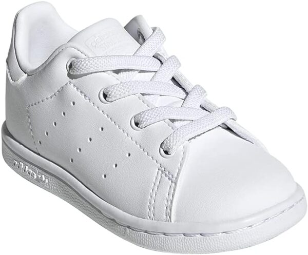 adidas Originals Kids Stan Smith (End Plastic Waste) Sneaker, White/Cloud White/Cloud White, 4 US Unisex Toddler - Image 2
