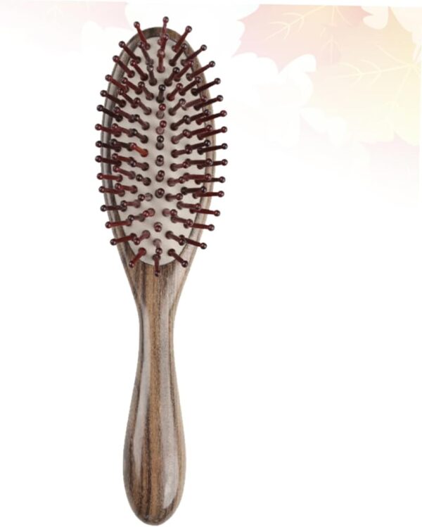 MAGICLULU Baby Shower Brush Wood Comb Hairbrushes Natural Bristle Brush Scalp Massage Brush Scalp Comb Massage Comb Hair Brush Bristle Paddle Brush Detangling Brush Hair Care Hair Comb - Image 5
