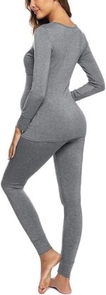 Women's Maternity Nursing Pyjamas Long Sleeves Sleepwear Warm Loungewear Set Nightwear - Image 2