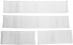 Toddlers Bed Rail Guard,Anti Collision Soft Wrap Bed Rails for Standard Crib (White)